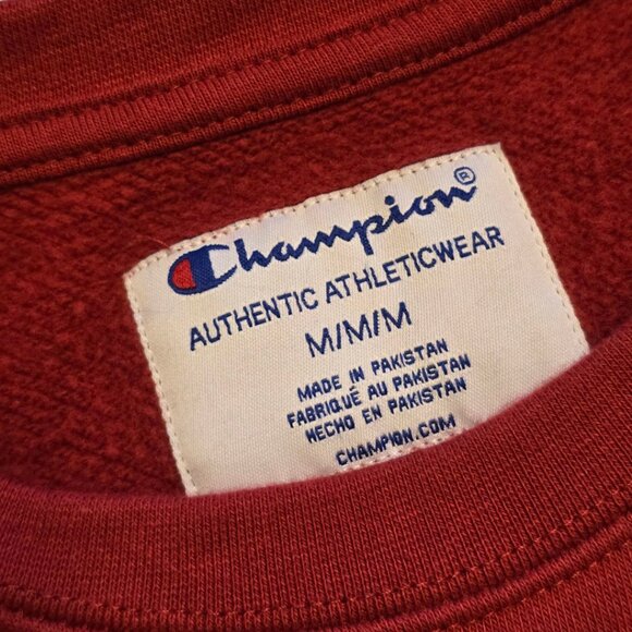 Like New Red CHAMPION Crewneck Sweatshirt sz M - Picture 2 of 4